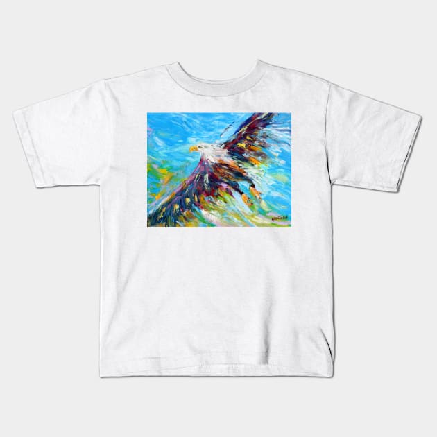 Eagle Kids T-Shirt by Karensfineart